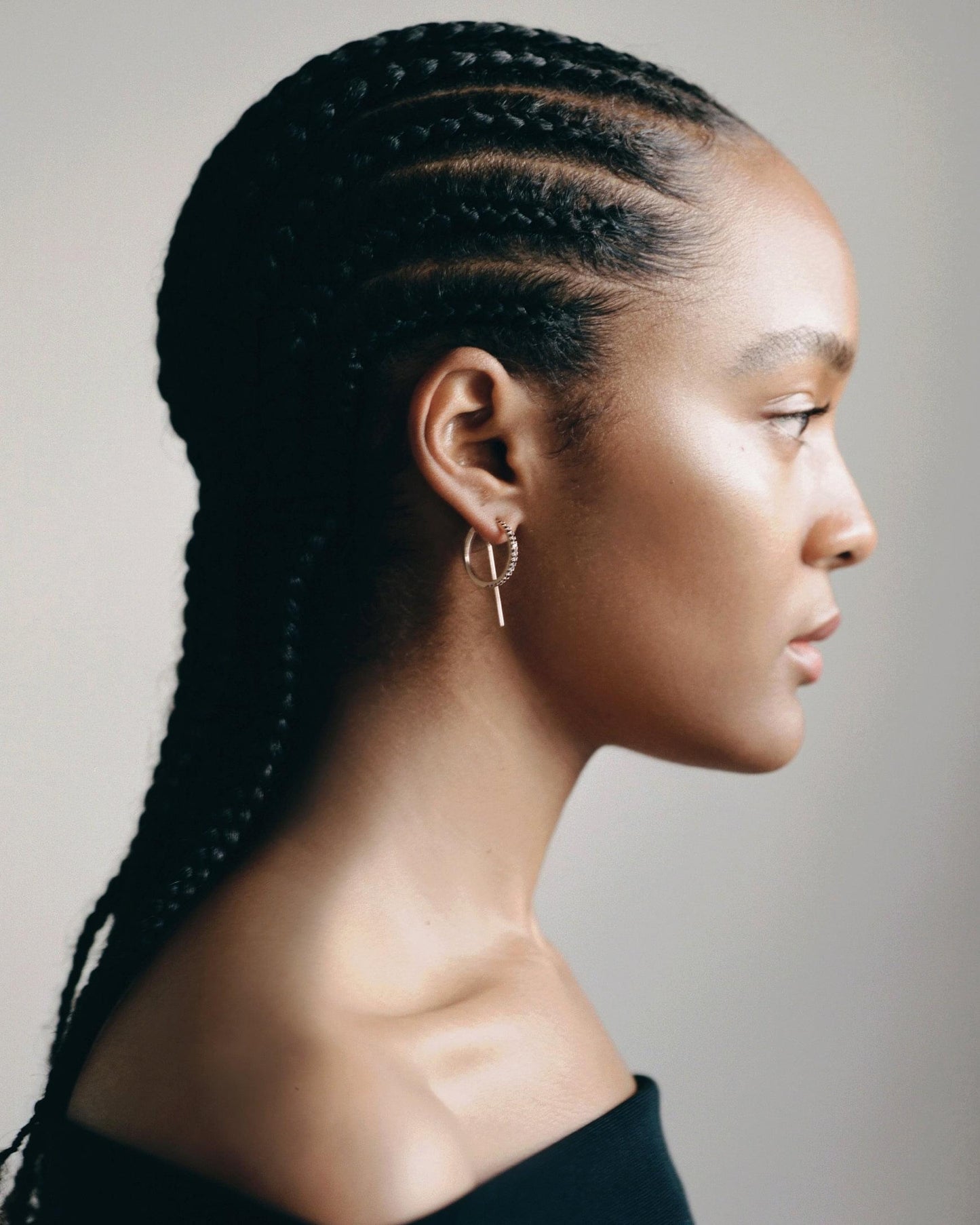 Diamond Pave Hoop Earrings | Gold Hoop Earrings | Small Hoop Earrings | JACLYN GARCÍA SUÁREZ