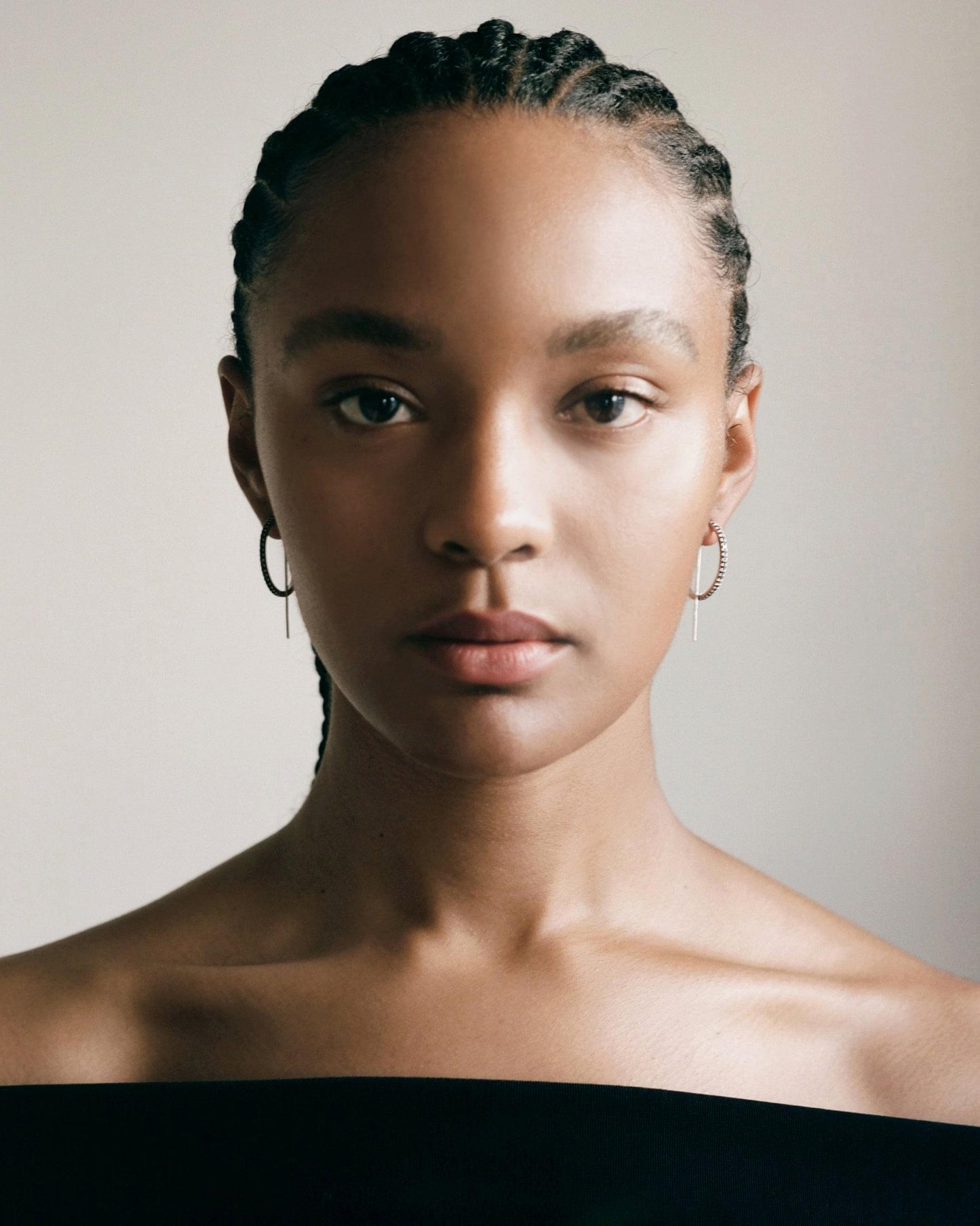 Pave Diamond Hoop Earrings | Silver Hoop Earrings | Classy Earrings | JACLYN GARCÍA SUÁREZ Jewelry