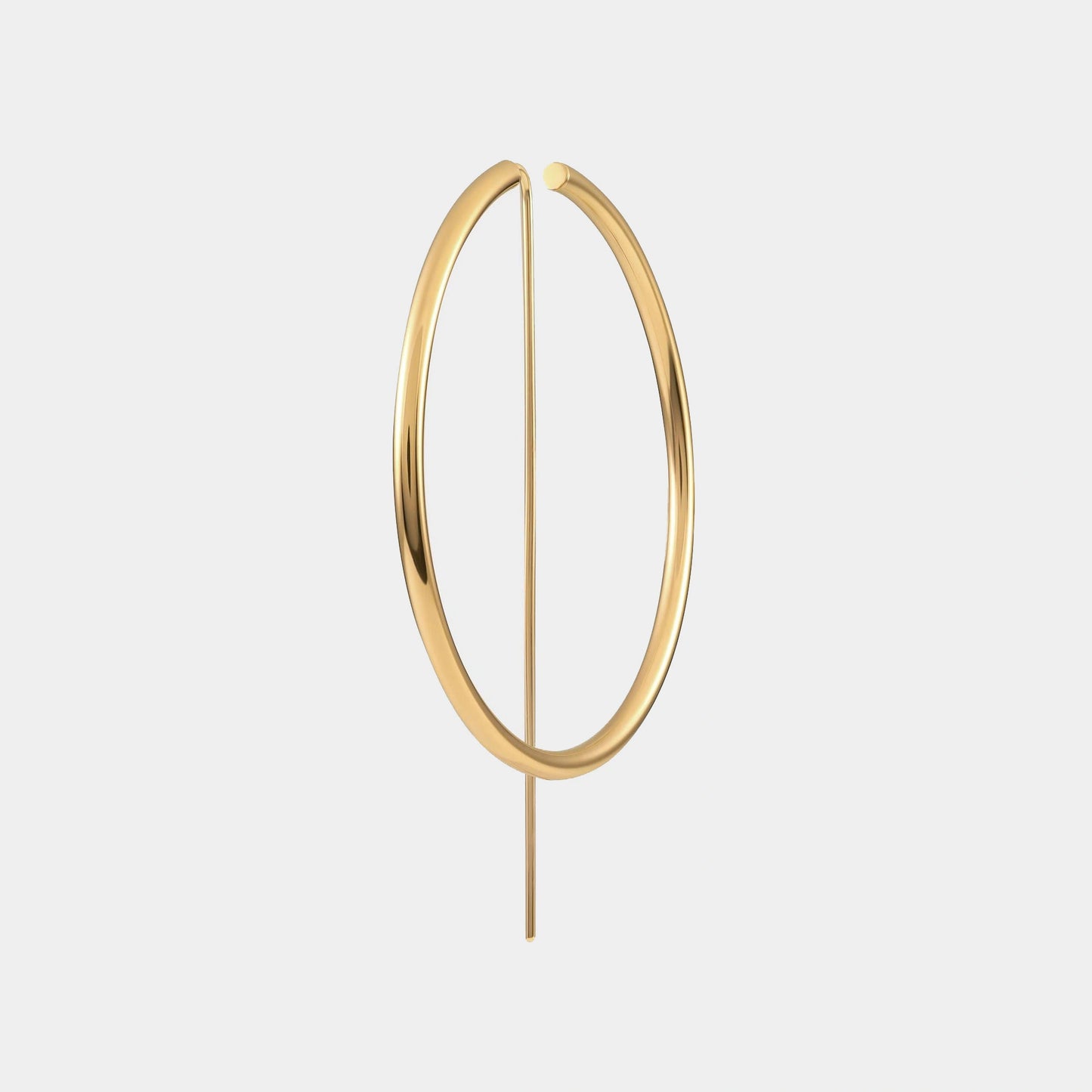 14k Yellow Gold Hoop Earrings | Classic Earrings | JACLYN GARCÍA SUÁREZ Jewelry