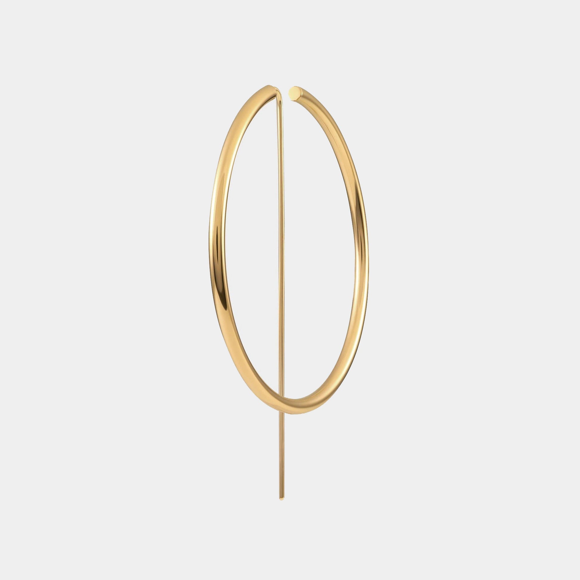 14k Yellow Gold Hoop Earrings | Classic Earrings | JACLYN GARCÍA SUÁREZ Jewelry