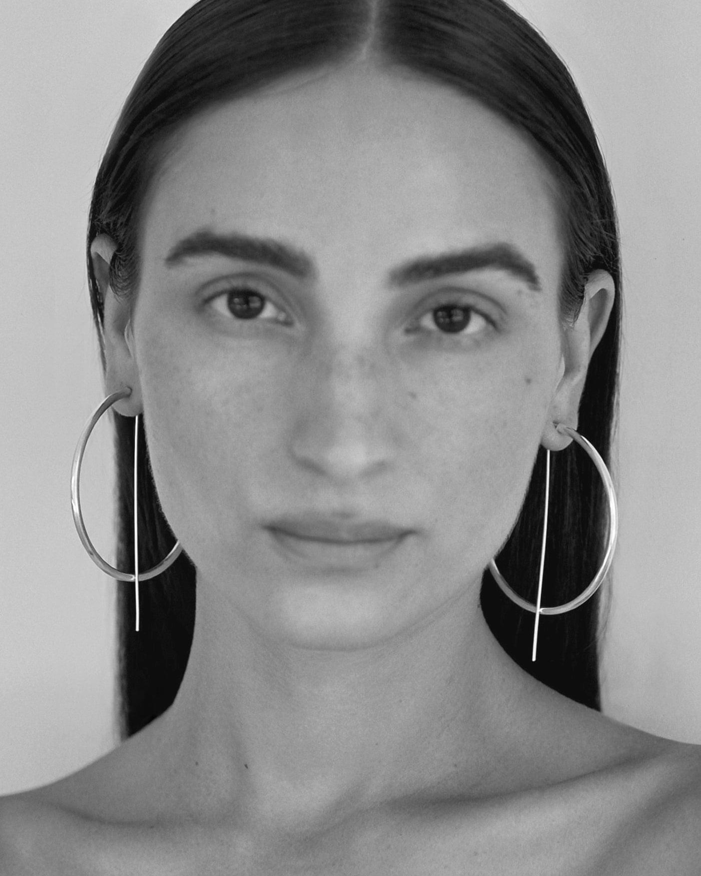 Sterling Silver Large Hoop Earrings | Classy Earrings | Everyday Earrings | JACLYN GARCÍA SUÁREZ Jewelry