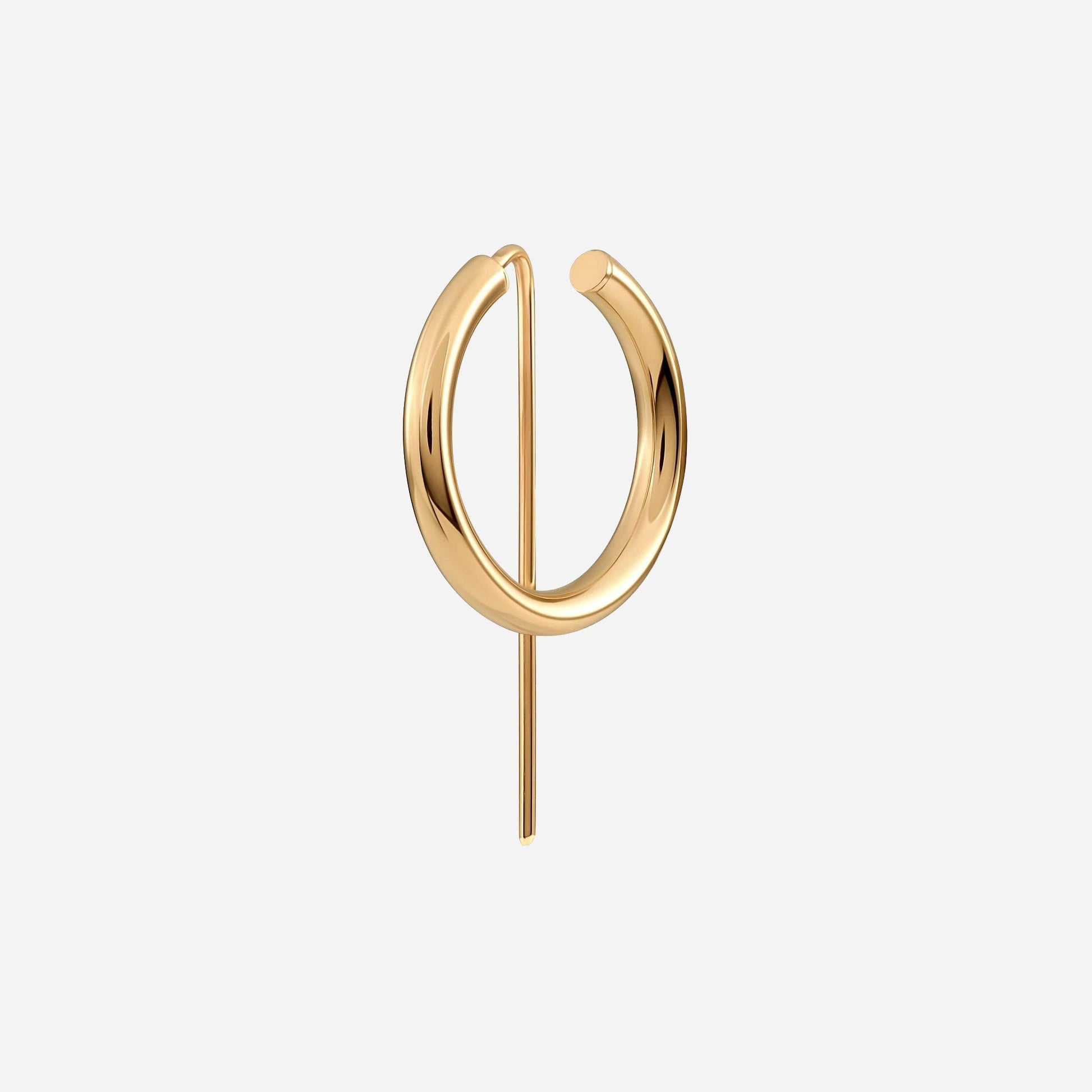 14k Gold Small Hoop Earrings | Hand made earrings | JACLYN GARCÍA SUÁREZ Earrings