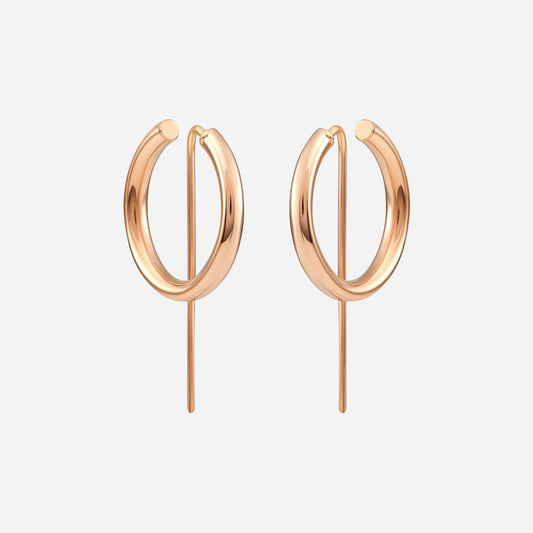 Small Hoop Earrings | Rose Gold | JACLYN GARCÍA SUÁREZ Earrings
