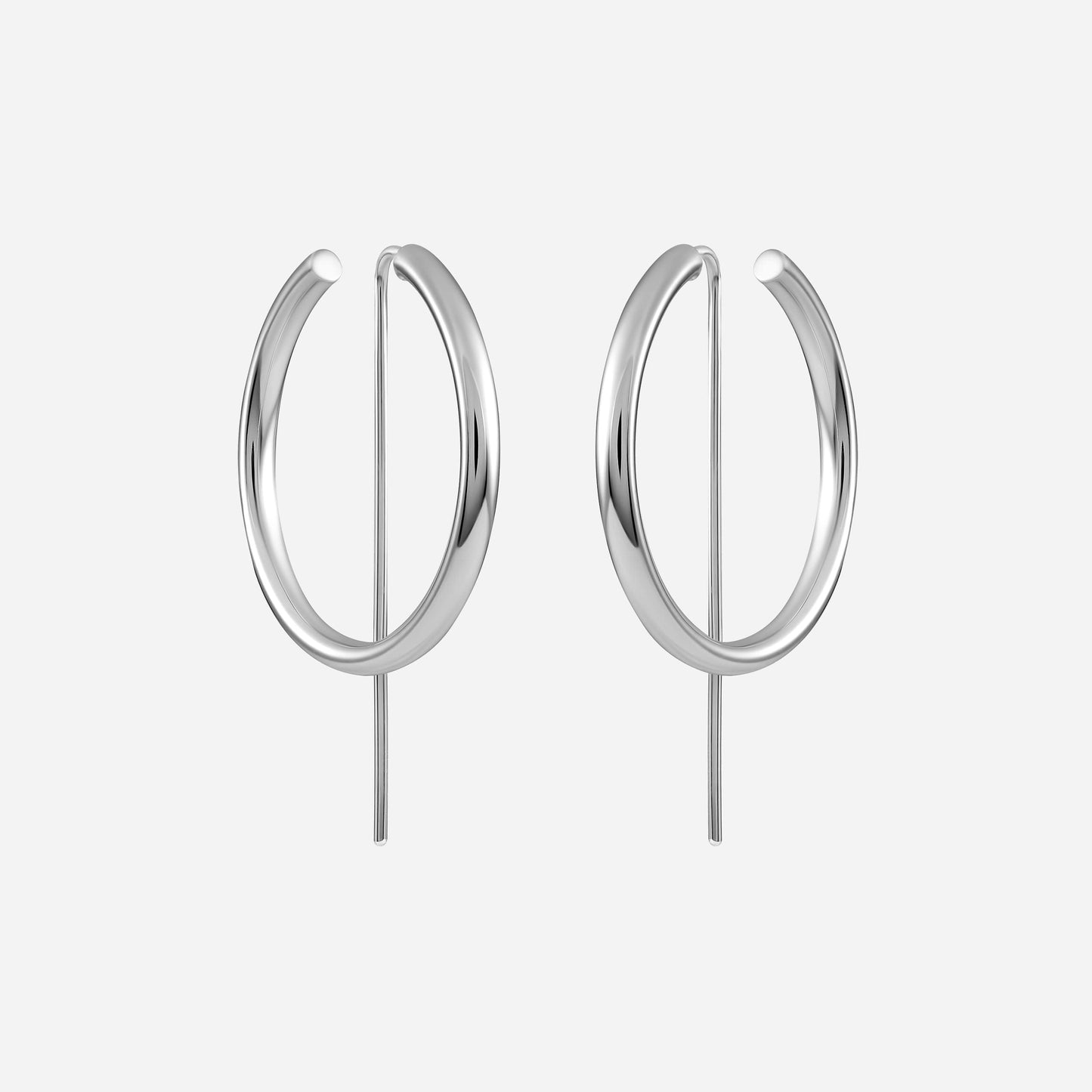 Sterling Silver Hoop Earrings | Drop Earrings | JACLYN GARCÍA SUÁREZ Earrings