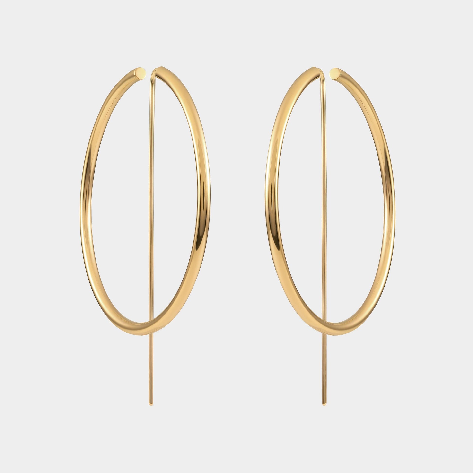 Large Gold Hoop Earrings | 14k Gold Earrings | Chic Earrings | JACLYN GARCÍA SUÁREZ Jewelry