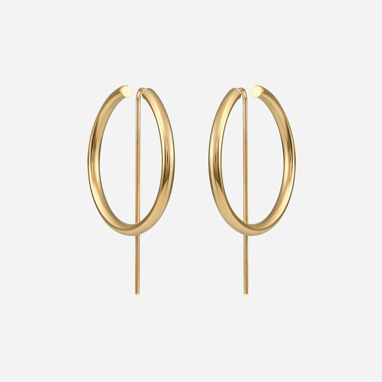 Gold Hoop Earrings | JACLYN GARCÍA SUÁREZ Jewelry | Minimalist Earrings